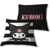 Cojín negro de Kuromi SANRIO con detalles rosas