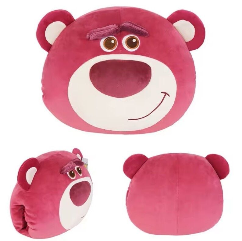 Cojín calienta manos de Lotso de Toy Story en color rosa