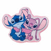 Cojín 3D Disney con Stitch y Angel en rosa y azul