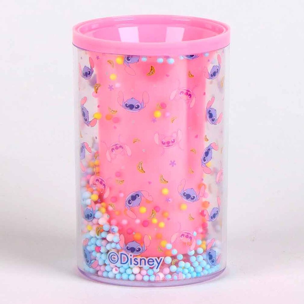 Portalápices rosa de Disney Stitch con estampado multicolor - 2
