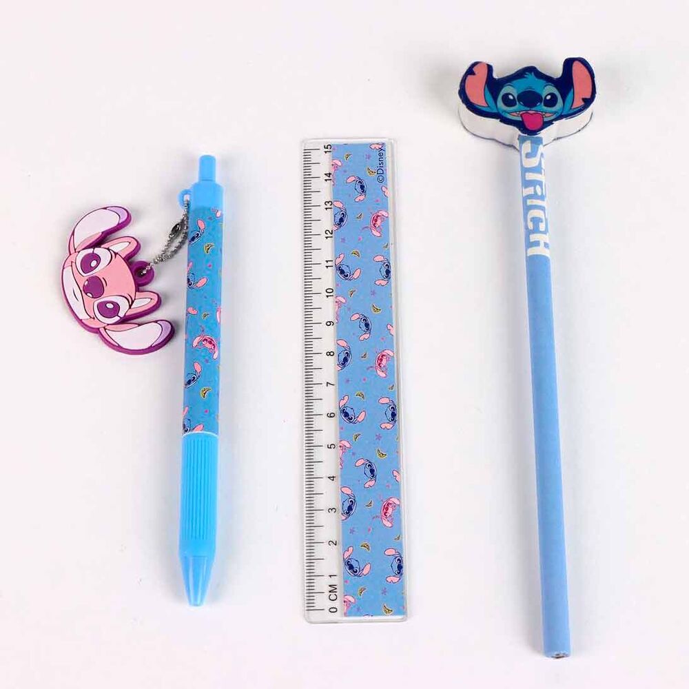 Portalápices rosa de Disney Stitch con estampado multicolor - 3