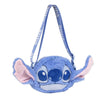 Bolso bandolera de peluche azul con rostro de Stitch Disney