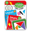 Kit de actividades portátil Tangram PLAYTIME con cuadernos y piezas imantadas
