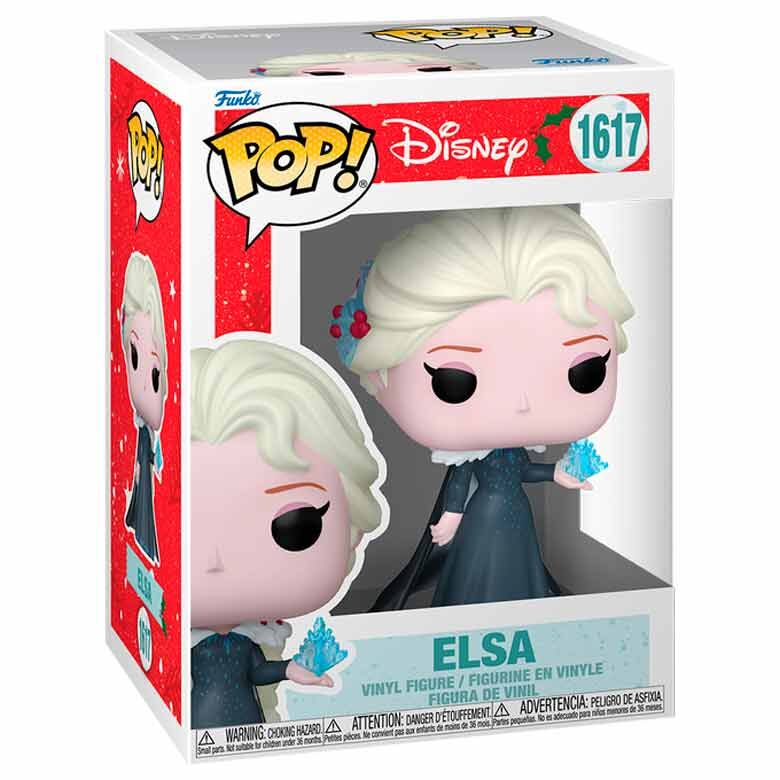 Figura Funko POP! de Elsa de Disney Frozen con vestido azul y hielo en la mano - 2
