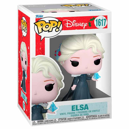 Figura Funko POP! de Elsa de Disney Frozen con vestido azul y hielo en la mano - 2
