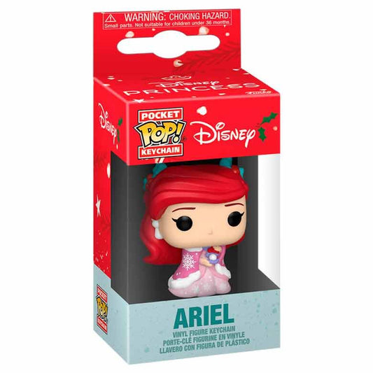 Llavero FUNKO Pocket POP de Ariel de La Sirenita con vestido rosa - 2