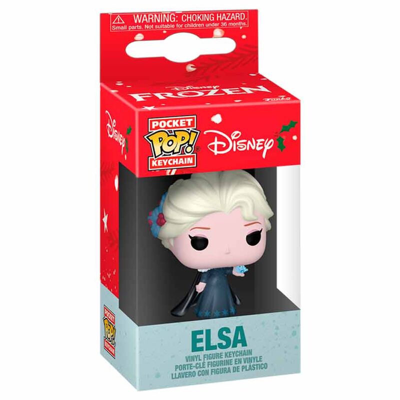 Llavero Funko Pocket Pop de Elsa con vestido azul - 2