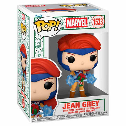 Figura Funko POP! Marvel de Jean Grey con cabello rojo y efectos azules - 2