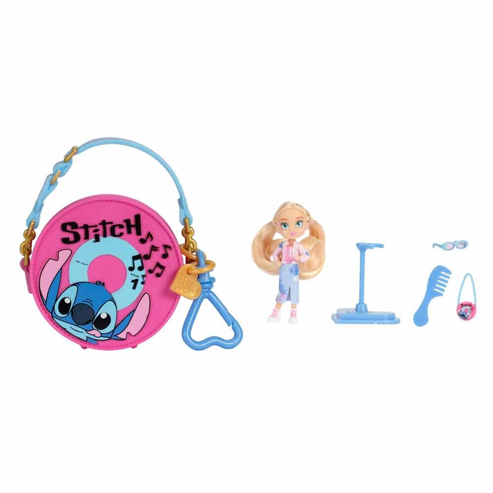 Muñeca ily 4Ever de Stitch Disney con bolso rosa y accesorios