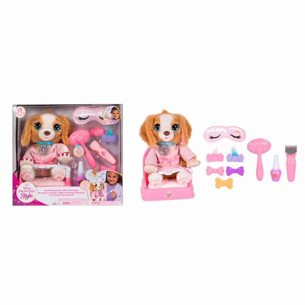 Set My Pampered Pup con cachorro y accesorios de spa Disney Princess Style - 7
