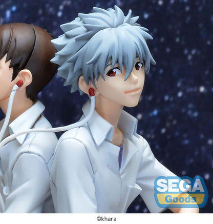 Figura Luminasta de Kaworu y Shinji sentados sobre una base de hormigón - 3