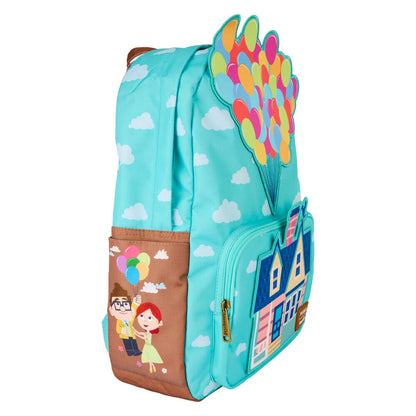 Mochila Loungefly Disney Pixar UP turquesa con globos y casa - 2
