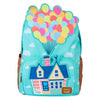 Mochila Loungefly Disney Pixar UP turquesa con globos y casa