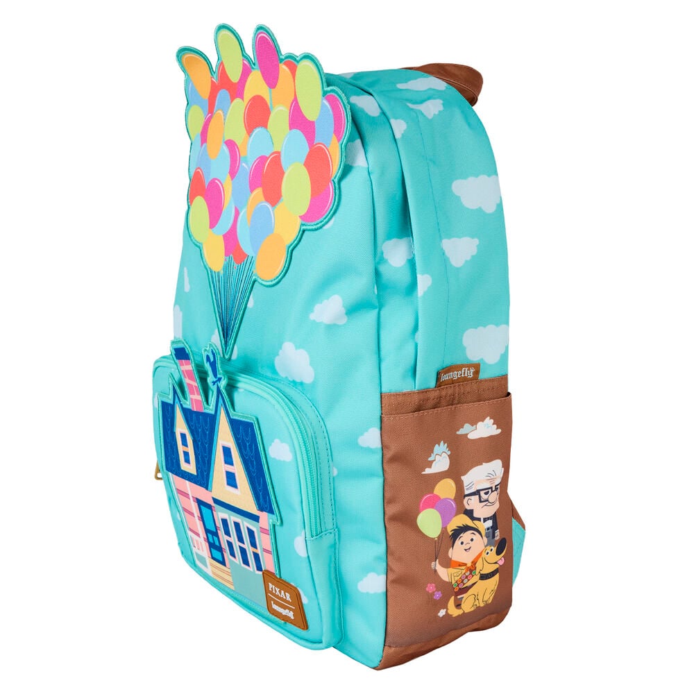 Mochila Loungefly Disney Pixar UP turquesa con globos y casa - 3