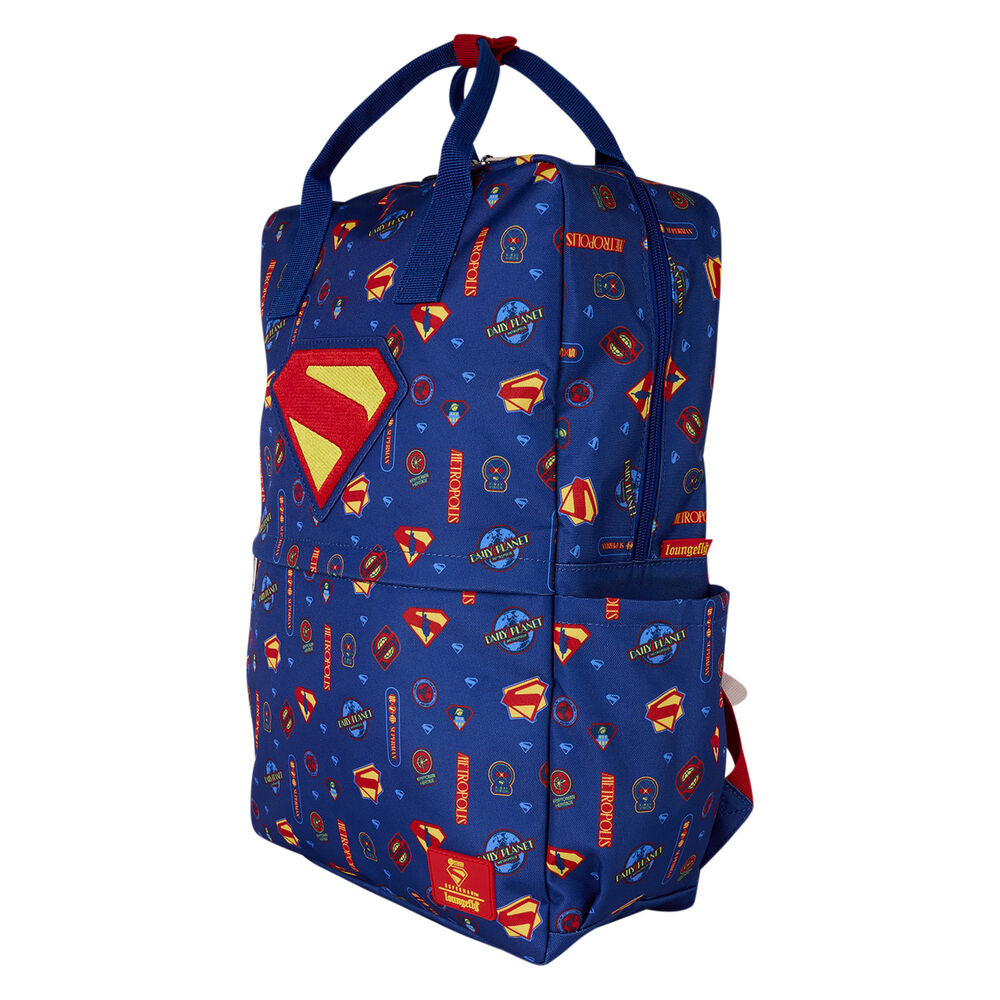 Mochila azul de nylon Loungefly con diseño estampado de Superman - 2