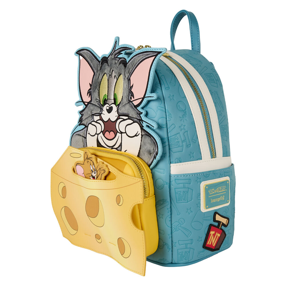 Mochila Loungefly de Tom y Jerry con bolsillo frontal de queso - 2