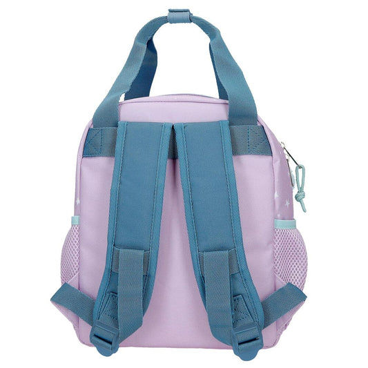Mochila lila Disney Stitch con pompón y bolsillos laterales - 3