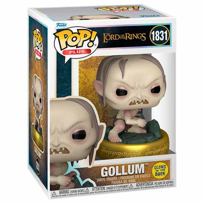 Figura FUNKO POP Plus de Gollum sobre un anillo dorado - 2