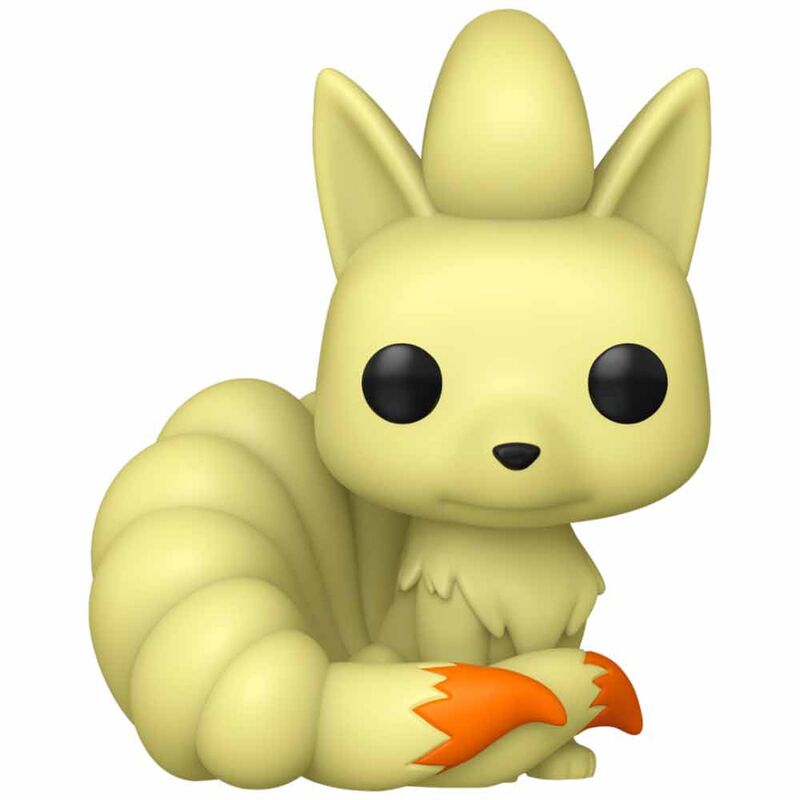 Figura Funko POP! de Ninetales amarilla con colas y detalles naranjas