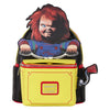 Mochila Loungefly de Chucky con bolsillo frontal amarillo
