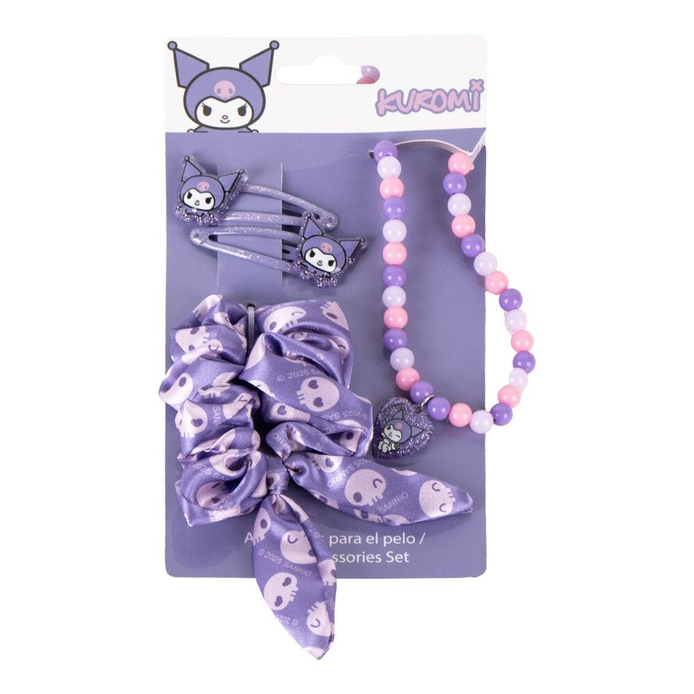 Set de accesorios para el pelo Kuromi en tonos morados