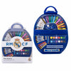 Set de papelería coloreable Real Madrid de 50 piezas en estuche azul