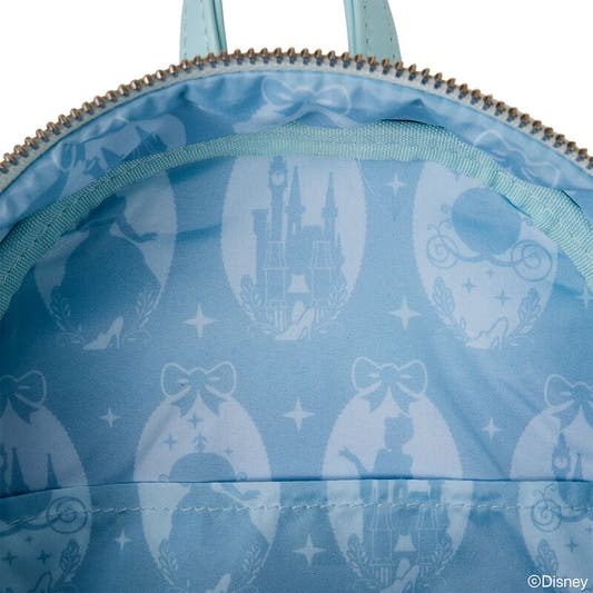 Mini mochila azul claro de Cenicienta Disney Loungefly con detalles de tul - 6