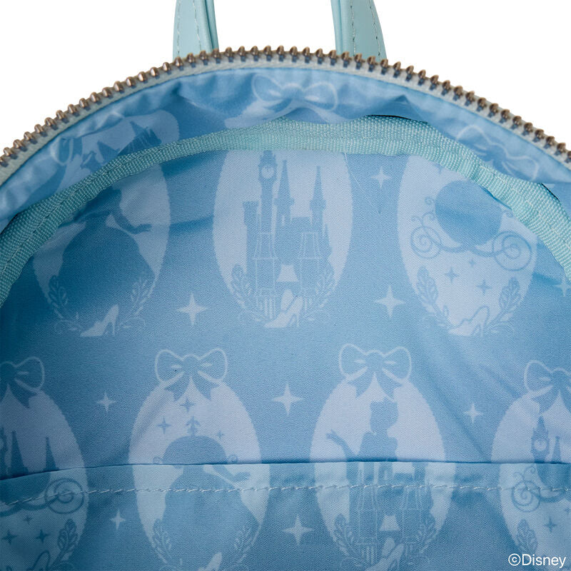 Mini mochila azul claro de Cenicienta Disney Loungefly con detalles de tul - 6