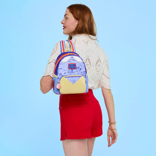 Mini mochila Loungefly de Blancanieves Disney en terciopelo azul - 5