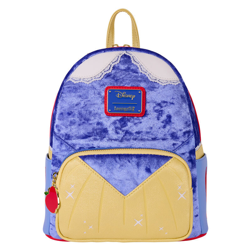 Mini mochila Loungefly de Blancanieves Disney en terciopelo azul - 2
