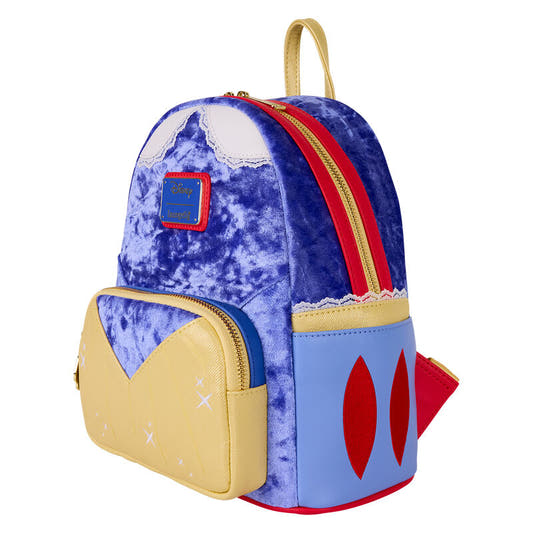 Mini mochila Loungefly de Blancanieves Disney en terciopelo azul