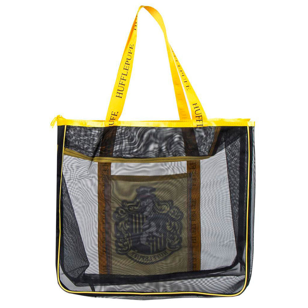 Bolsa de playa Hufflepuff de Harry Potter en negro y amarillo - 2
