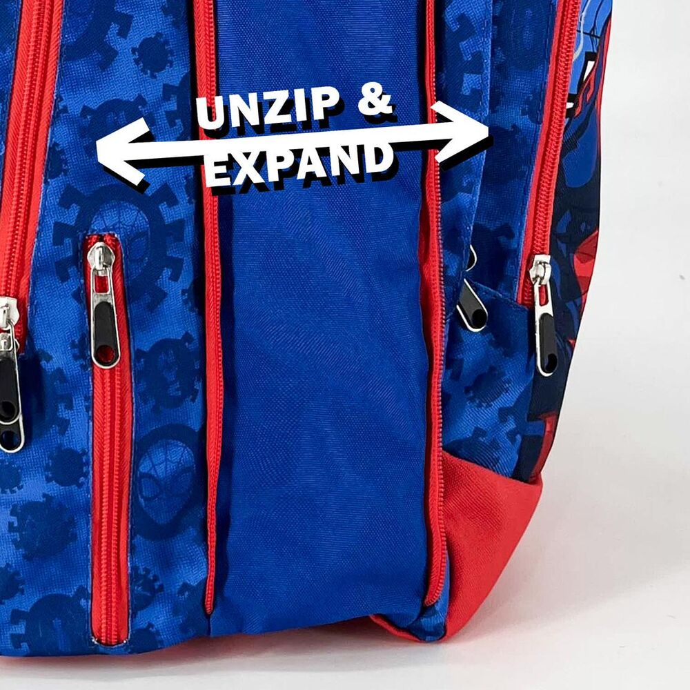 Mochila escolar azul y roja de Spider-Man Marvel - 3