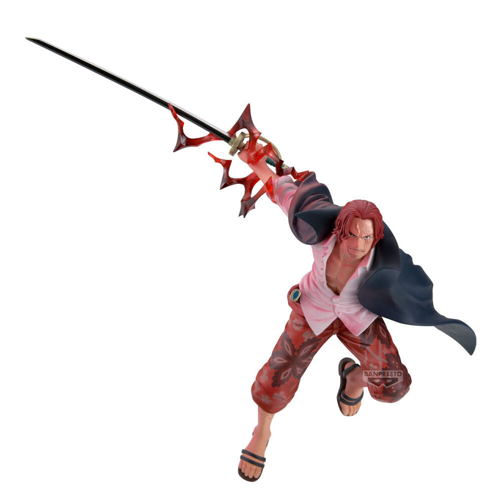 Figura de Shanks de One Piece con espada en pose de combate