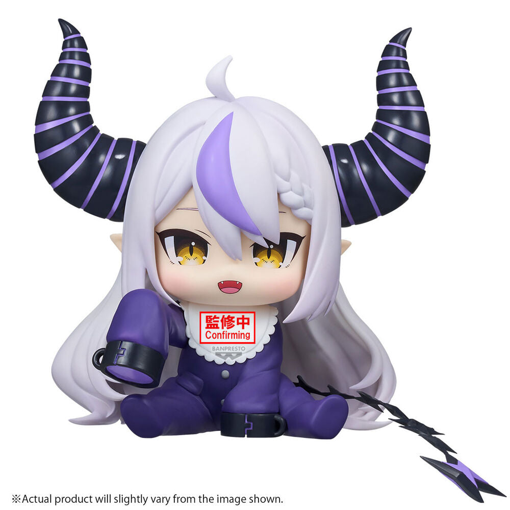 Figura chibi BANPRESTO de La+ Darknesss con cuernos negros y morados