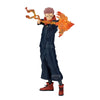 Figura de Sukuna de Jujutsu Kaisen con efecto naranja y rojo