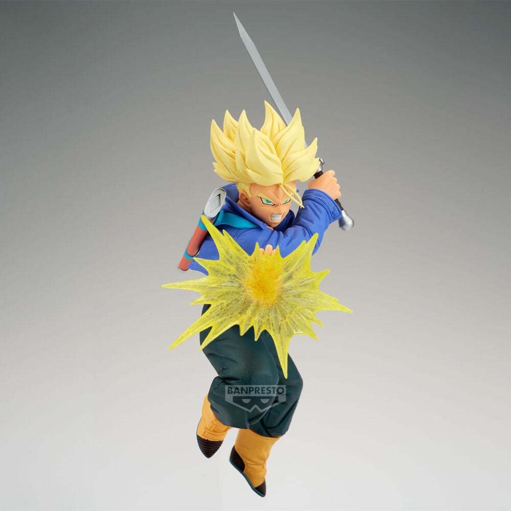 Figura de Trunks de Dragon Ball Z con espada y efecto de energía amarillo - 2