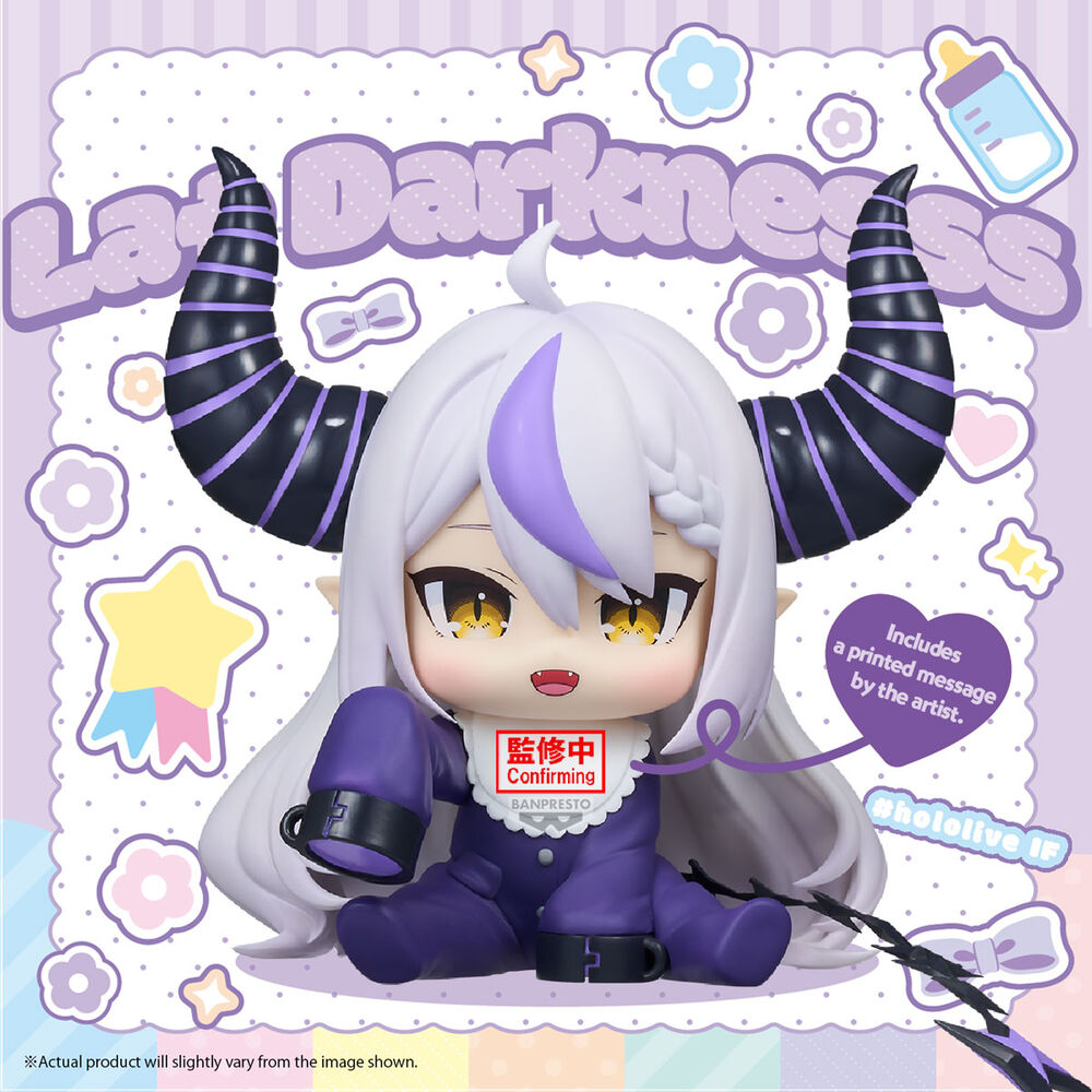 Figura chibi BANPRESTO de La+ Darknesss con cuernos negros y morados - 2