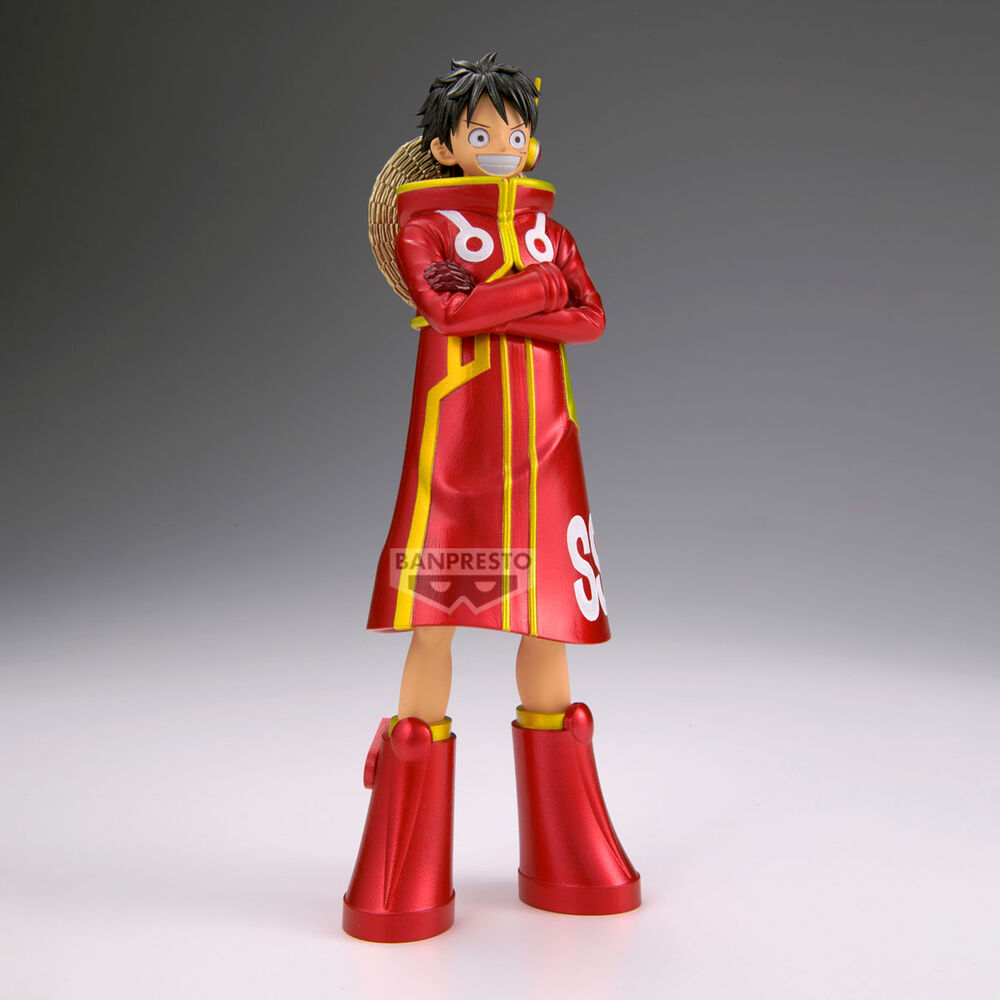 Figura de Monkey D. Luffy de One Piece con atuendo rojo - 3
