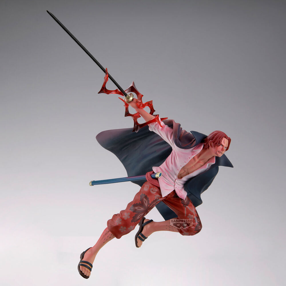 Figura de Shanks de One Piece con espada en pose de combate - 3