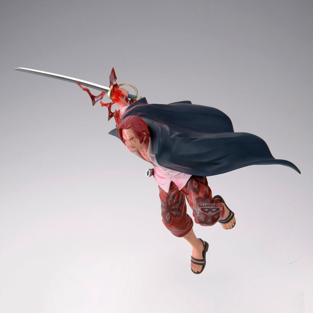 Figura de Shanks de One Piece con espada en pose de combate - 4