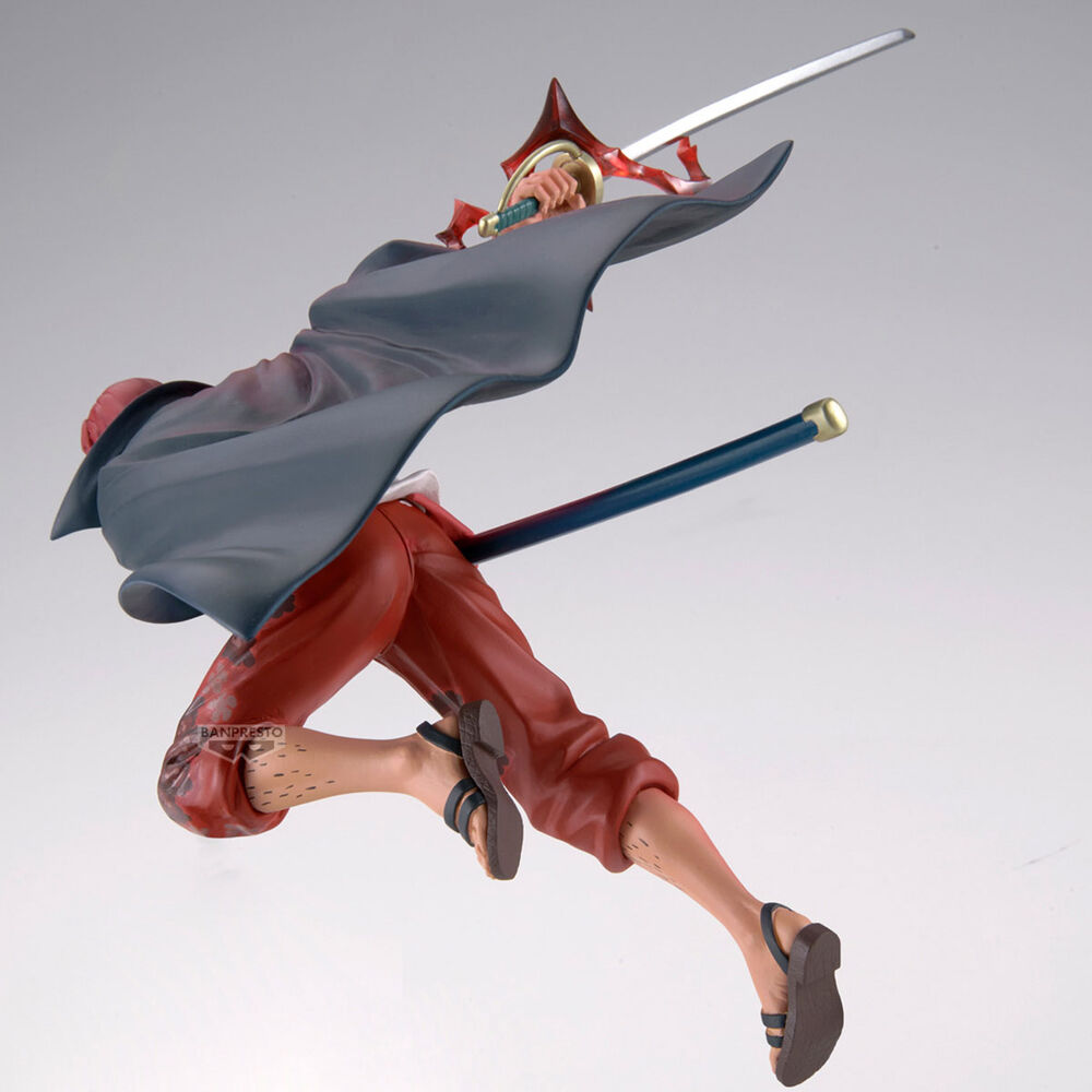 Figura de Shanks de One Piece con espada en pose de combate - 5