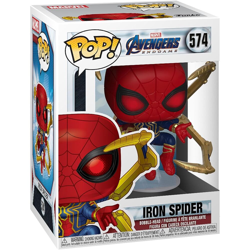 Figura Funko POP! de Iron Spider con Nano Guantelete y brazos mecánicos dorados - 3