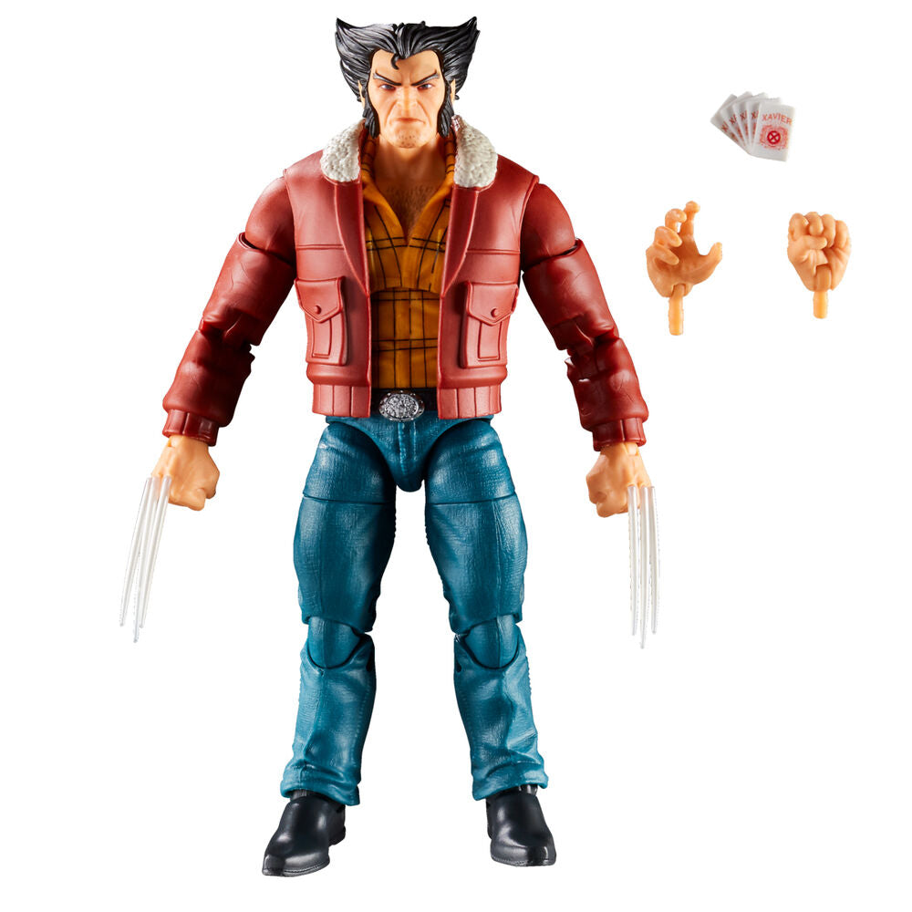 Figura articulada de Logan de X-Men '97 con chaqueta roja y garras