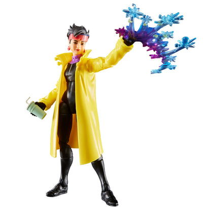 Figura articulada de Jubilee de X-Men '97 con abrigo amarillo y efectos de poder