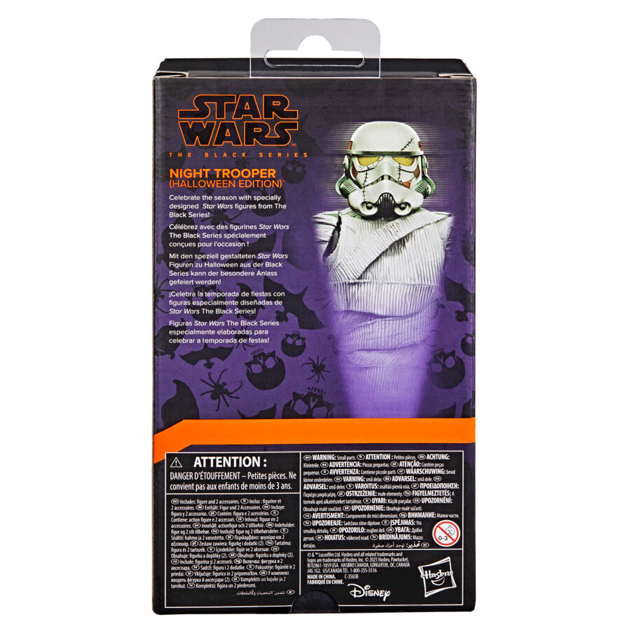 Figura Night Trooper Star Wars The Black Series de 15 cm con bastón - 5
