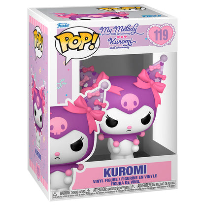 Figura Funko POP! de Kuromi Grumpy en morado y rosa - 2