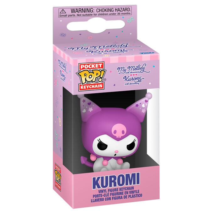 Llavero FUNKO Pocket POP! de Kuromi Grumpy morado - 2