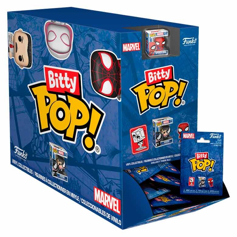 Expositor Funko Bitty Pop! Marvel Spider-Man con minifiguras mystery