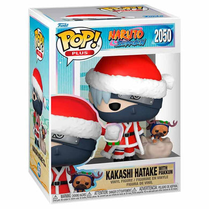 Figura Funko POP! Plus de Kakashi Hatake con Pakkun y diseño navideño - 2